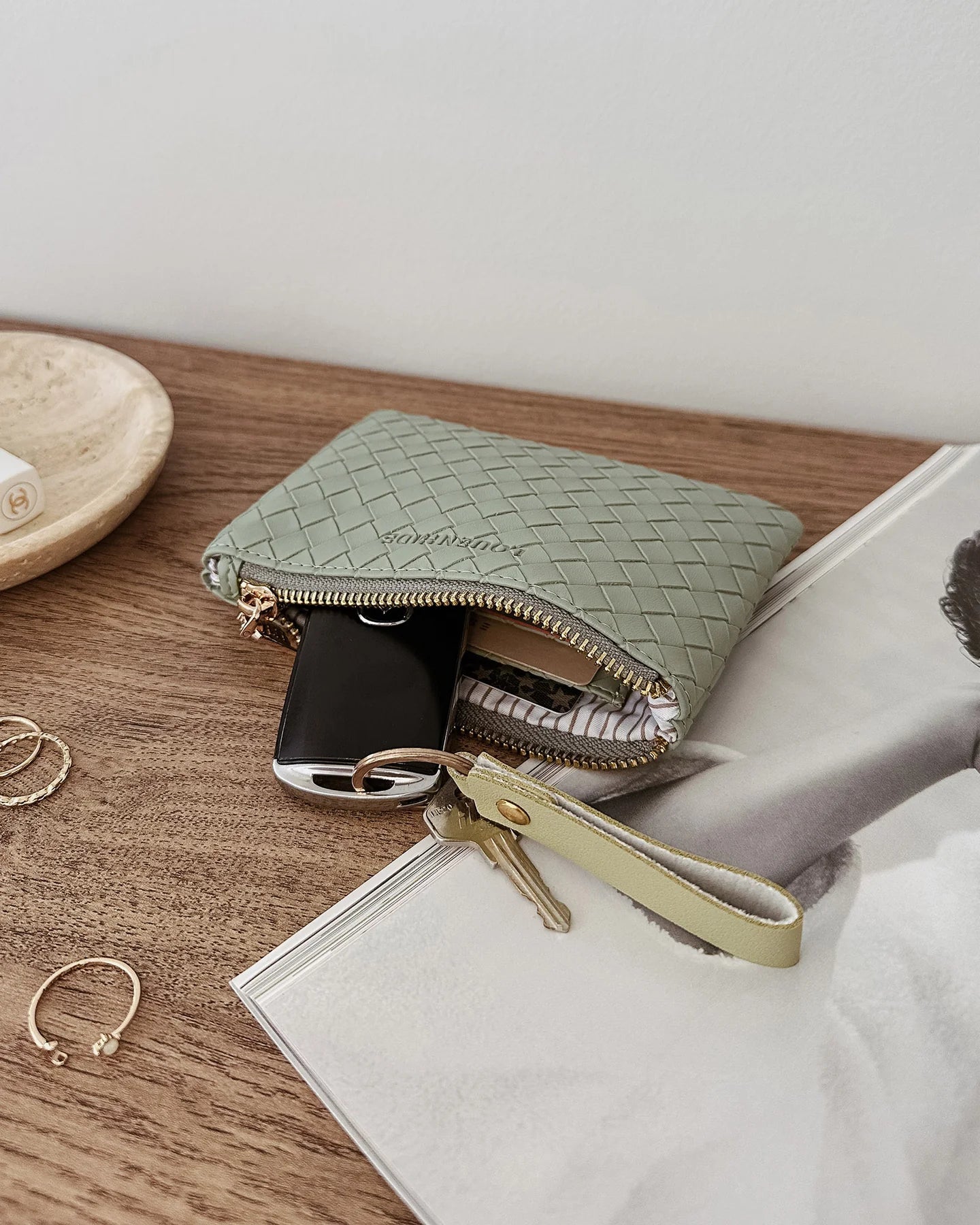 Kuta Purse Woven Sage Green - Pure Apotheca
