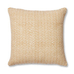 KYRA OCHRE BLOCK PRINT CUSHION 50CM - Pure Apotheca