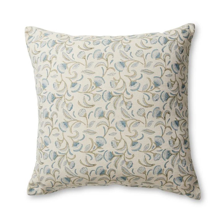 LALITA BLUE BLOCK PRINT CUSHION 50CM - Pure Apotheca