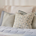 LALITA BLUE BLOCK PRINT CUSHION 50CM - Pure Apotheca