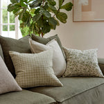 LALITA GREEN BLOCK PRINT CUSHION 50CM - Pure Apotheca