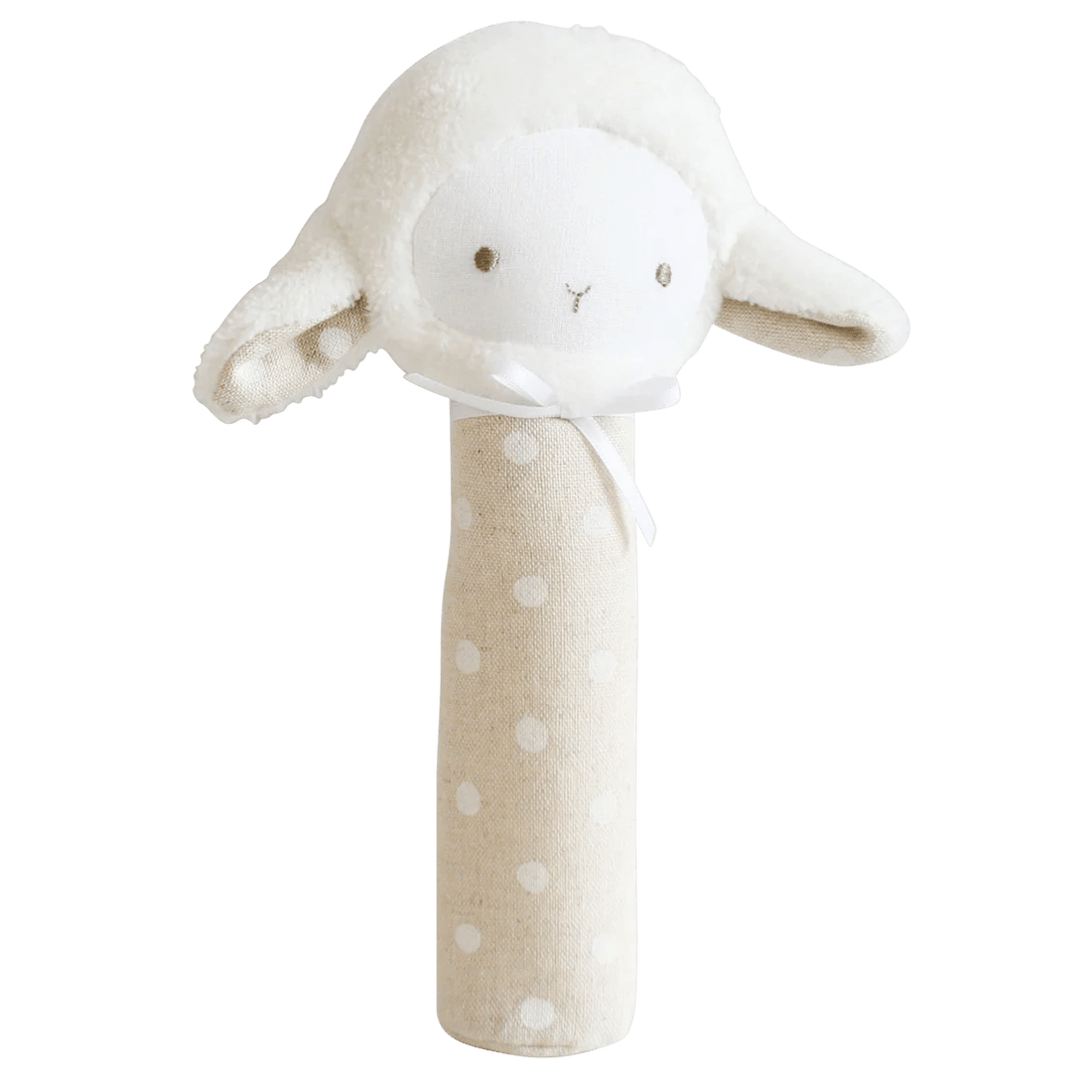 Lamby Squeaker White Linen Spot - Pure Apotheca