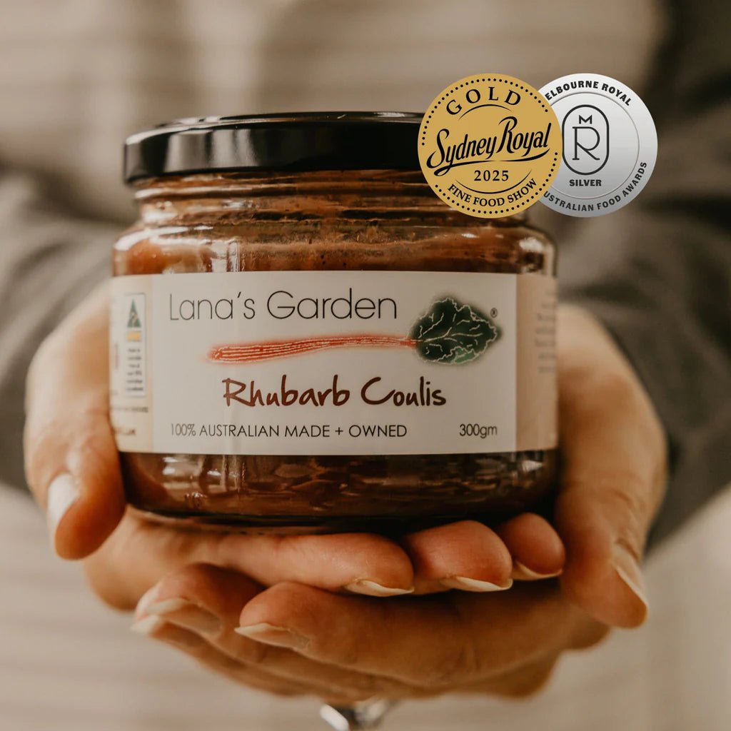 Lana’s Garden Rhubarb Coulis 300g - Pure Apotheca