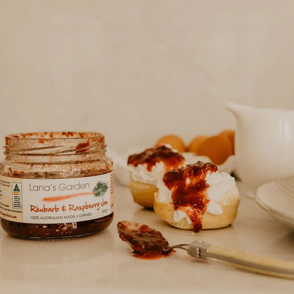Lana’s Garden Rhubarb & Raspberry Jam 300g - Pure Apotheca