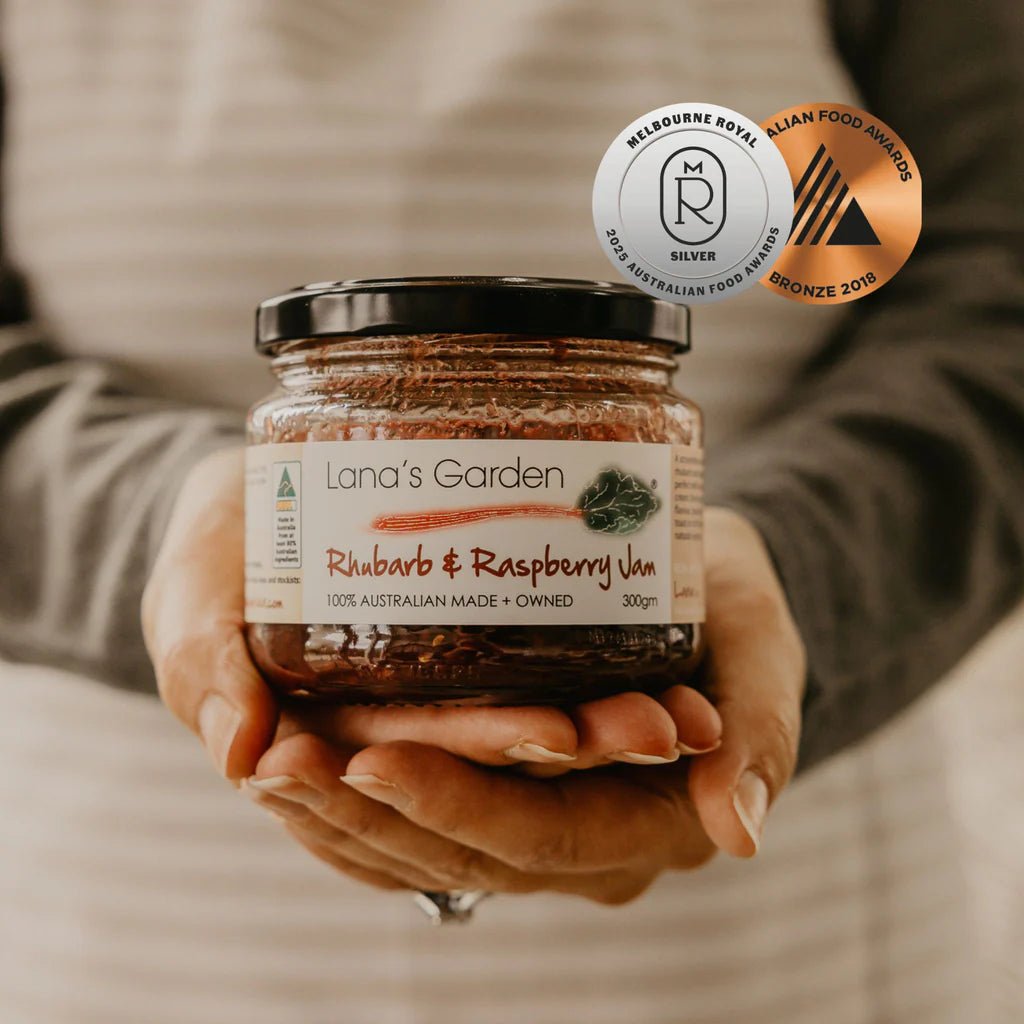 Lana’s Garden Rhubarb & Raspberry Jam 300g - Pure Apotheca