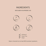 Lana’s Garden Rhubarb & Raspberry Jam 300g - Pure Apotheca