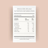 Lana’s Garden Rhubarb Relish 300g - Pure Apotheca