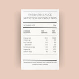 Lana’s Garden Rhubarb Sauce 250ml - Pure Apotheca
