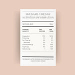 Lana’s Garden Rhubarb Vinegar 375ml - Pure Apotheca