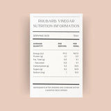 Lana’s Garden Rhubarb Vinegar 375ml - Pure Apotheca