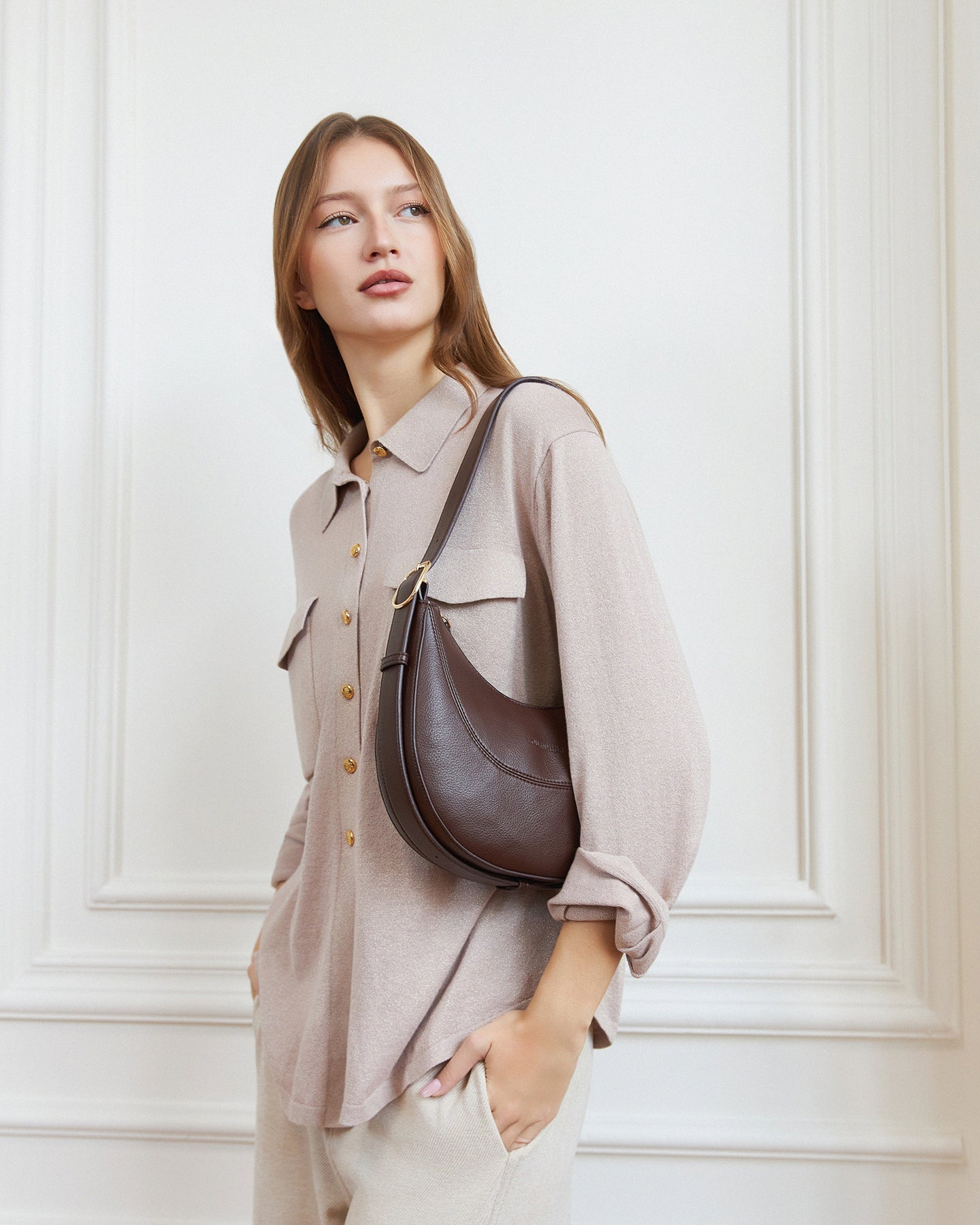 Lane Crossbody Bag Chocolate - Pure Apotheca