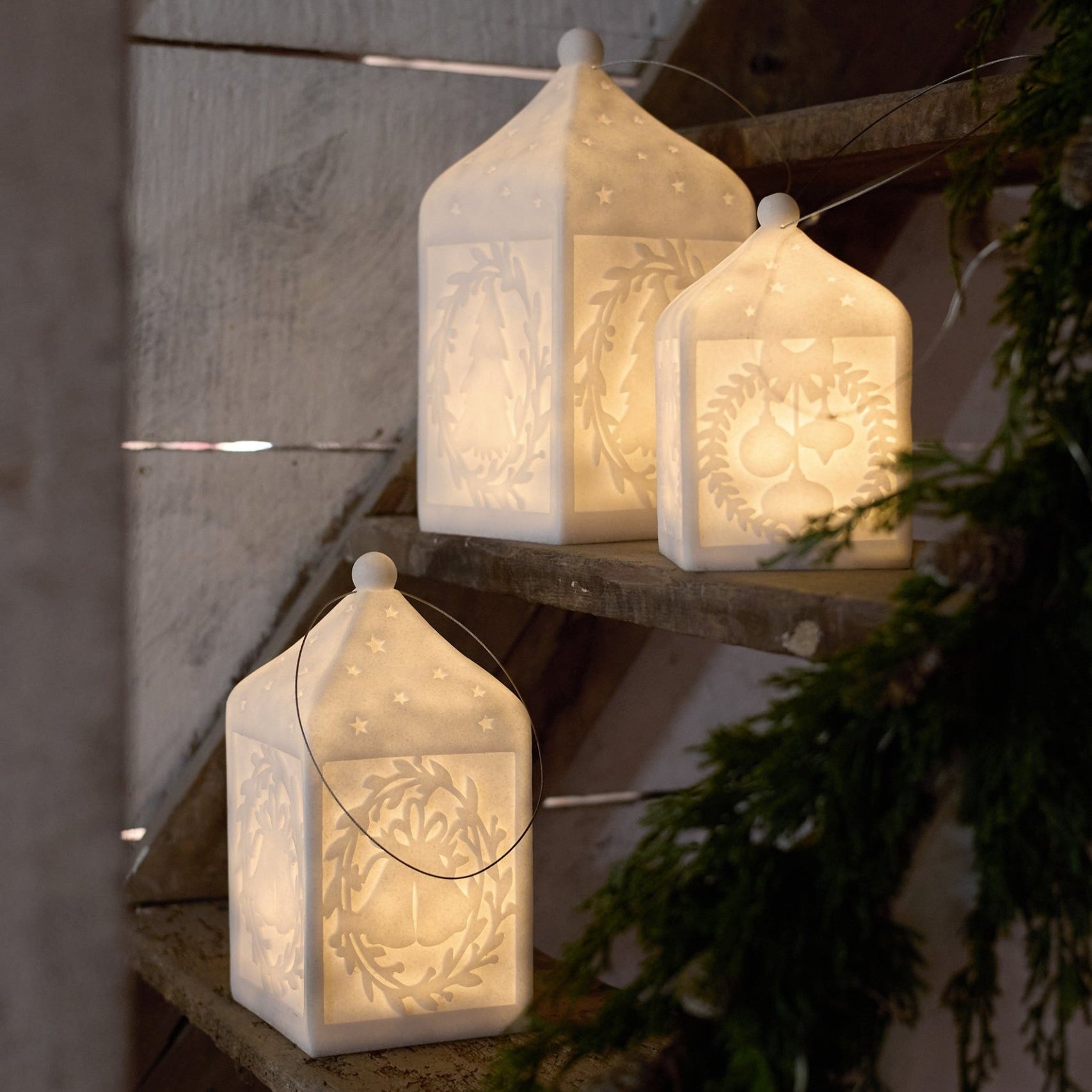 Lantern with Bells Light Up Medium - Pure Apotheca