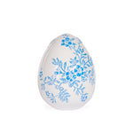 LARGE BLUE AND WHITE FLORAL EGG - Pure Apotheca