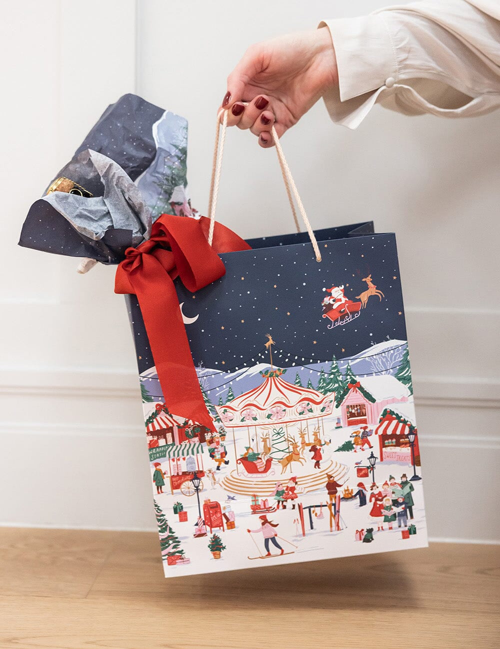 Large Gift Bag - Christmas Market - Pure Apotheca