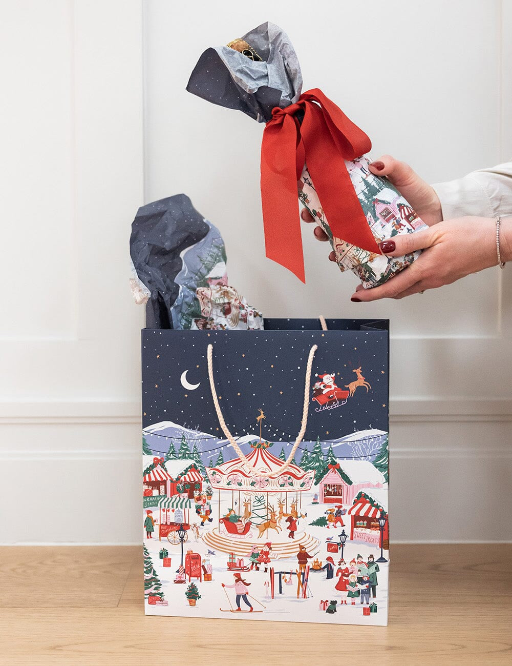 Large Gift Bag - Christmas Market - Pure Apotheca