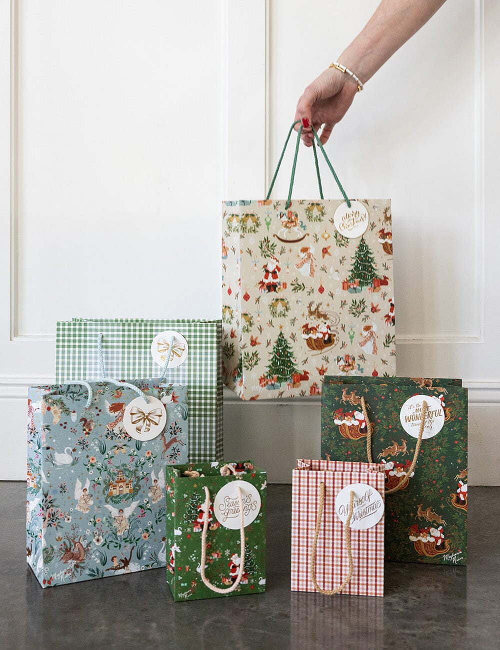 Large Gift Bag - Jolly Santa - Pure Apotheca