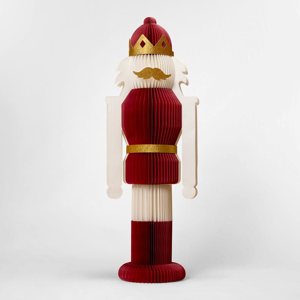 Large Paper Majestic Nutcracker Red & White - Pure Apotheca