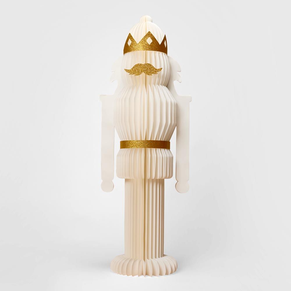 Large Paper Majestic Nutcracker White & Gold - Pure Apotheca