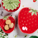 LARGE RED STRAWBERRY PLATE - Pure Apotheca