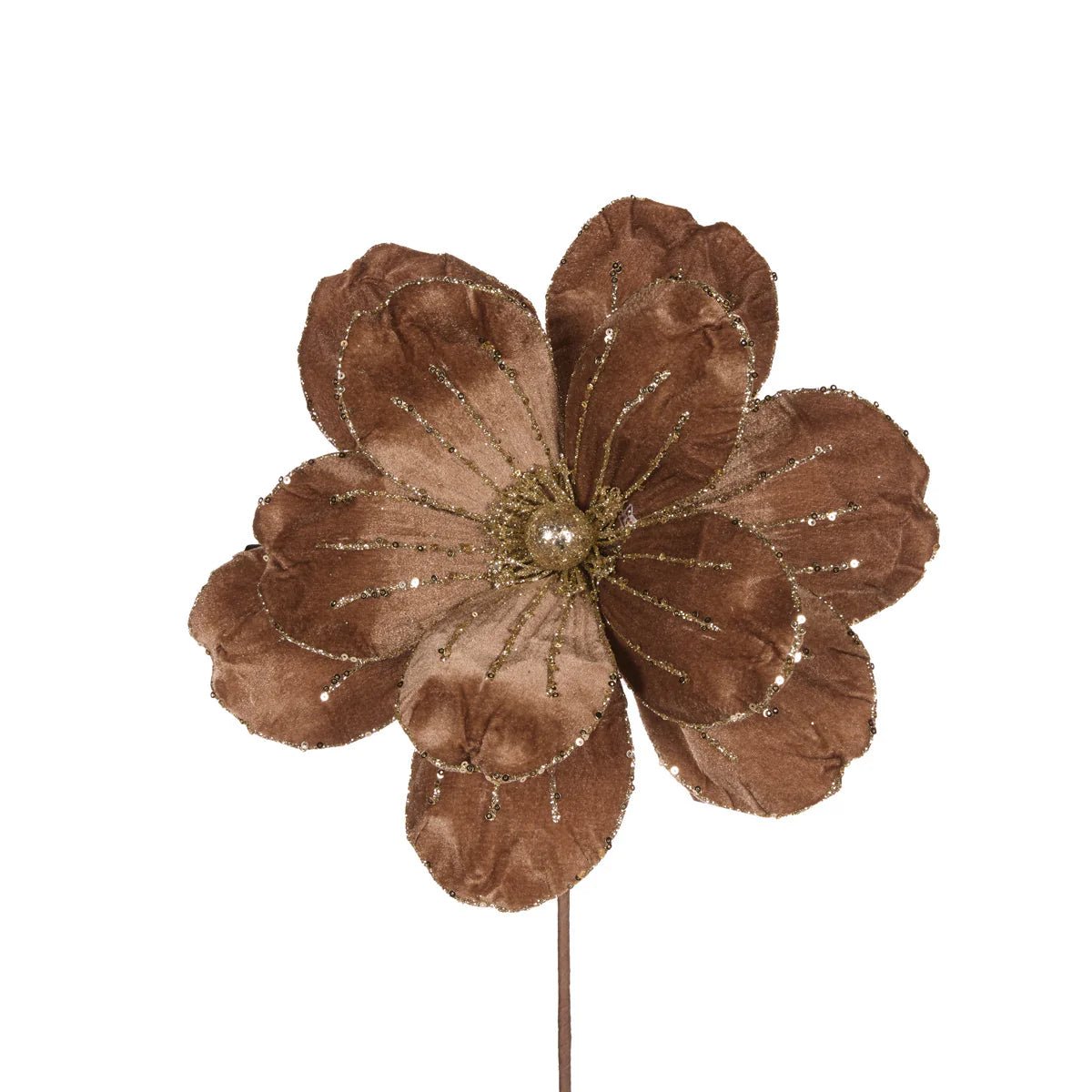 LARGE TAUPE VELOUR MAGNOLIA - Pure Apotheca