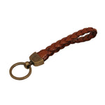 Leather Key Ring Tan Brass - Pure Apotheca