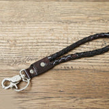 Leather Rope Key Ring Dark Walnut - Pure Apotheca