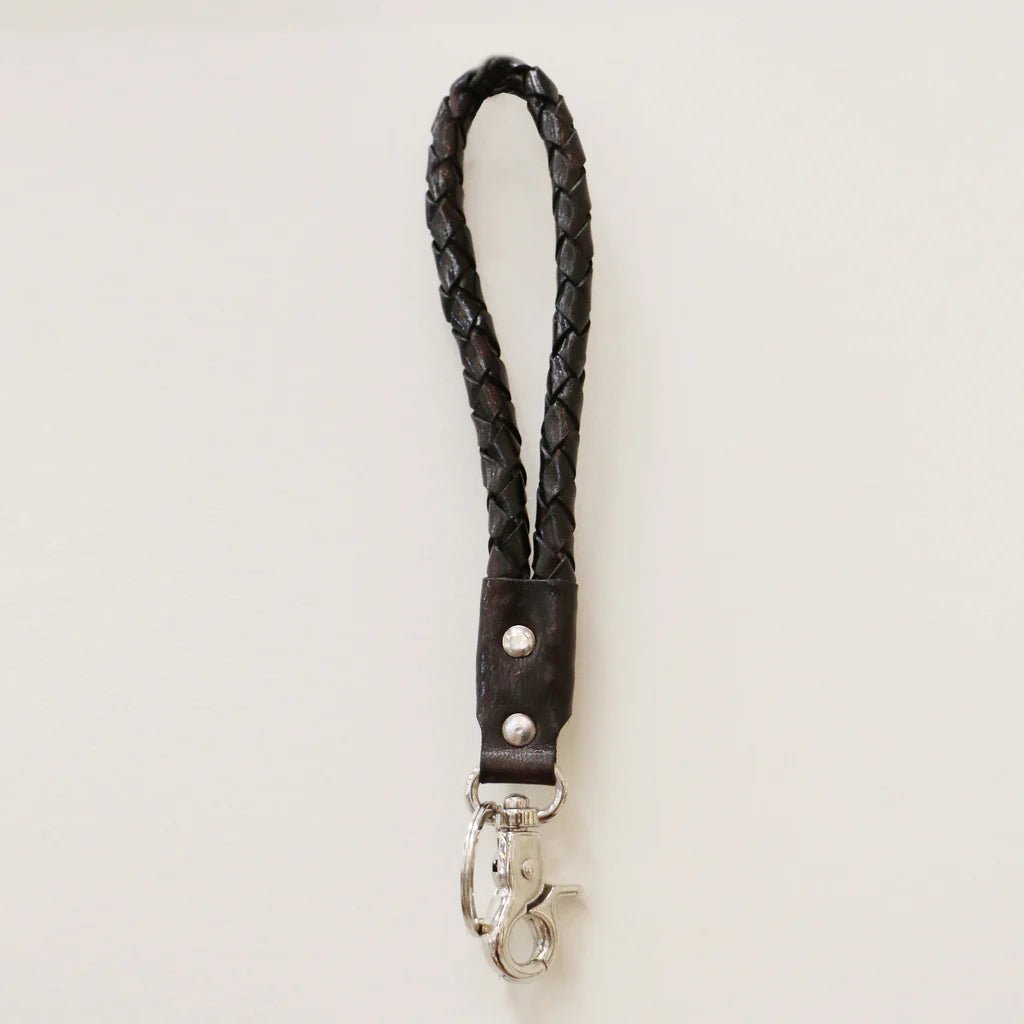 Leather Rope Key Ring Dark Walnut - Pure Apotheca