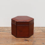 Leather Trinket Box Hexagonal - Pure Apotheca