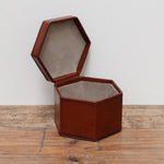 Leather Trinket Box Hexagonal - Pure Apotheca