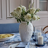 LILLE WHITE EMBOSSED VASE SML - Pure Apotheca