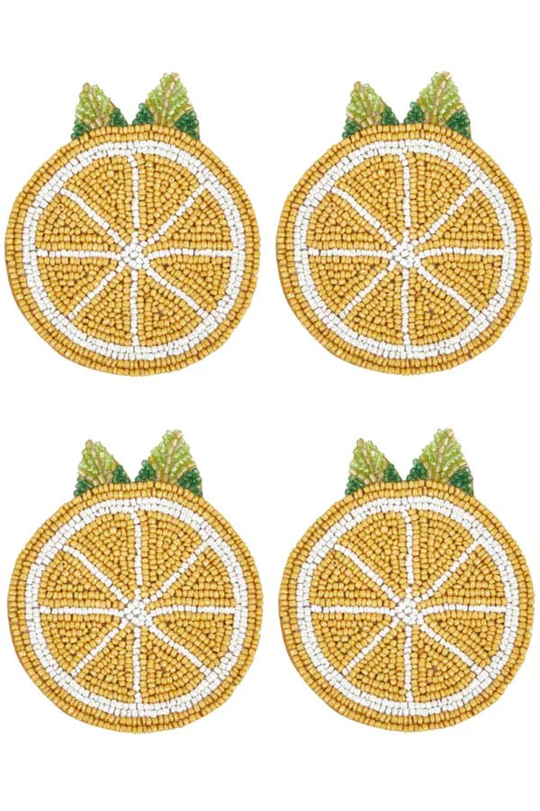 Limone Beaded Coaster Set/4 - Pure Apotheca