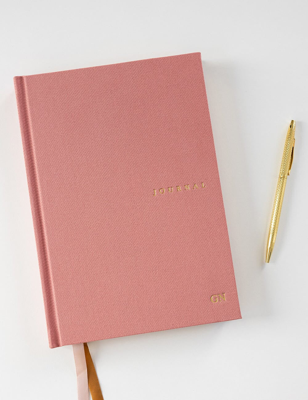 Linen Bound Tea Rose Bullet Journal - Pure Apotheca