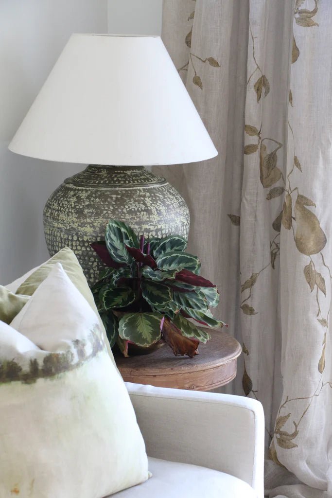 Linen Branche de Poire Curtain 140x300cm - Pure Apotheca