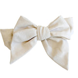 Linen Head Bow Natural - Pure Apotheca