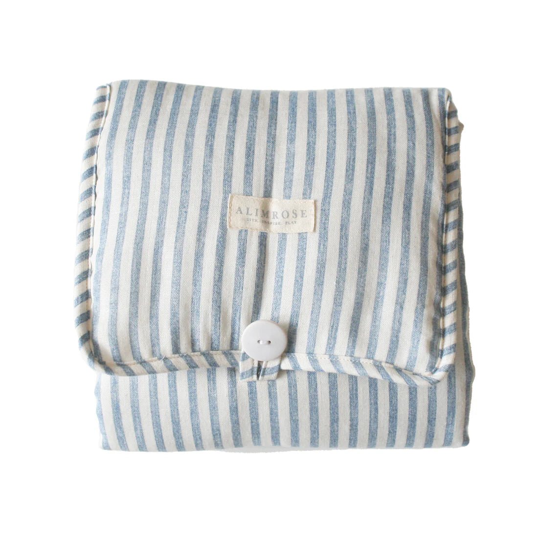 Little Traveller Change Mat Chambray Blue Stripe - Pure Apotheca