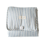 Little Traveller Change Mat Chambray Blue Stripe - Pure Apotheca