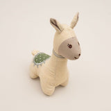 Llama Cotton Rattle Toy Sage - Pure Apotheca