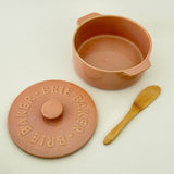 Loire Ceramic Brie Baker 13.5x16x7.5cm Rosa - Pure Apotheca