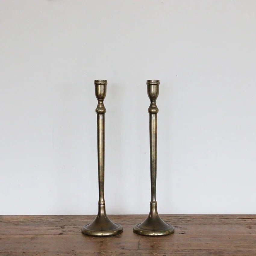 London Antique Brass Candlestick - Pure Apotheca