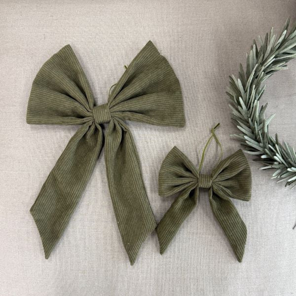 Lucia Bows Set/2 - Sage Green - Pure Apotheca