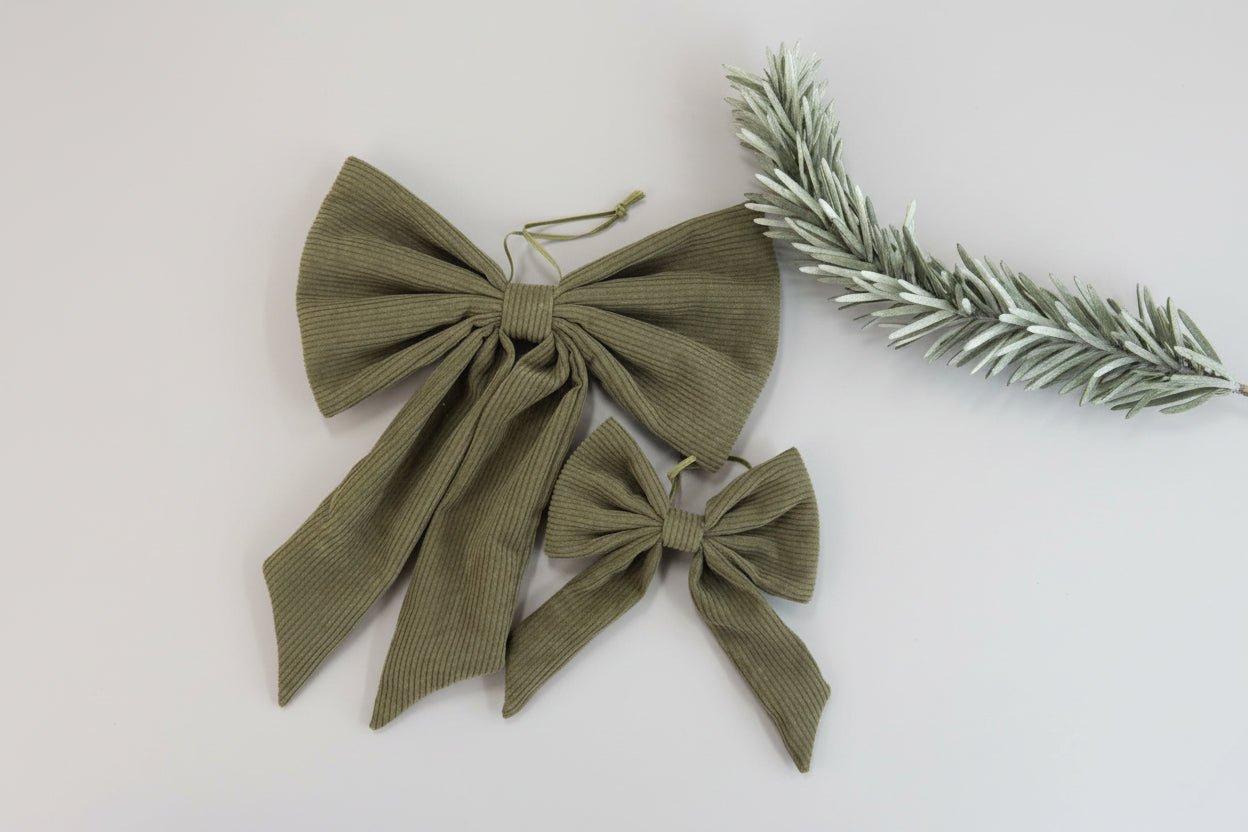 Lucia Bows Set/2 - Sage Green - Pure Apotheca