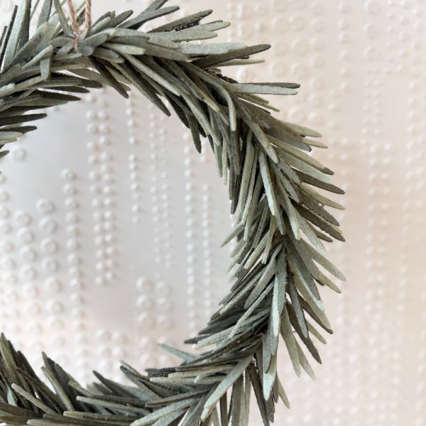 Lucia Felt Green Olive Laurel Wreath d30 - Pure Apotheca