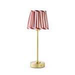 LUCIA RED/WHITE PLEATED STRIPE SHADE - Pure Apotheca