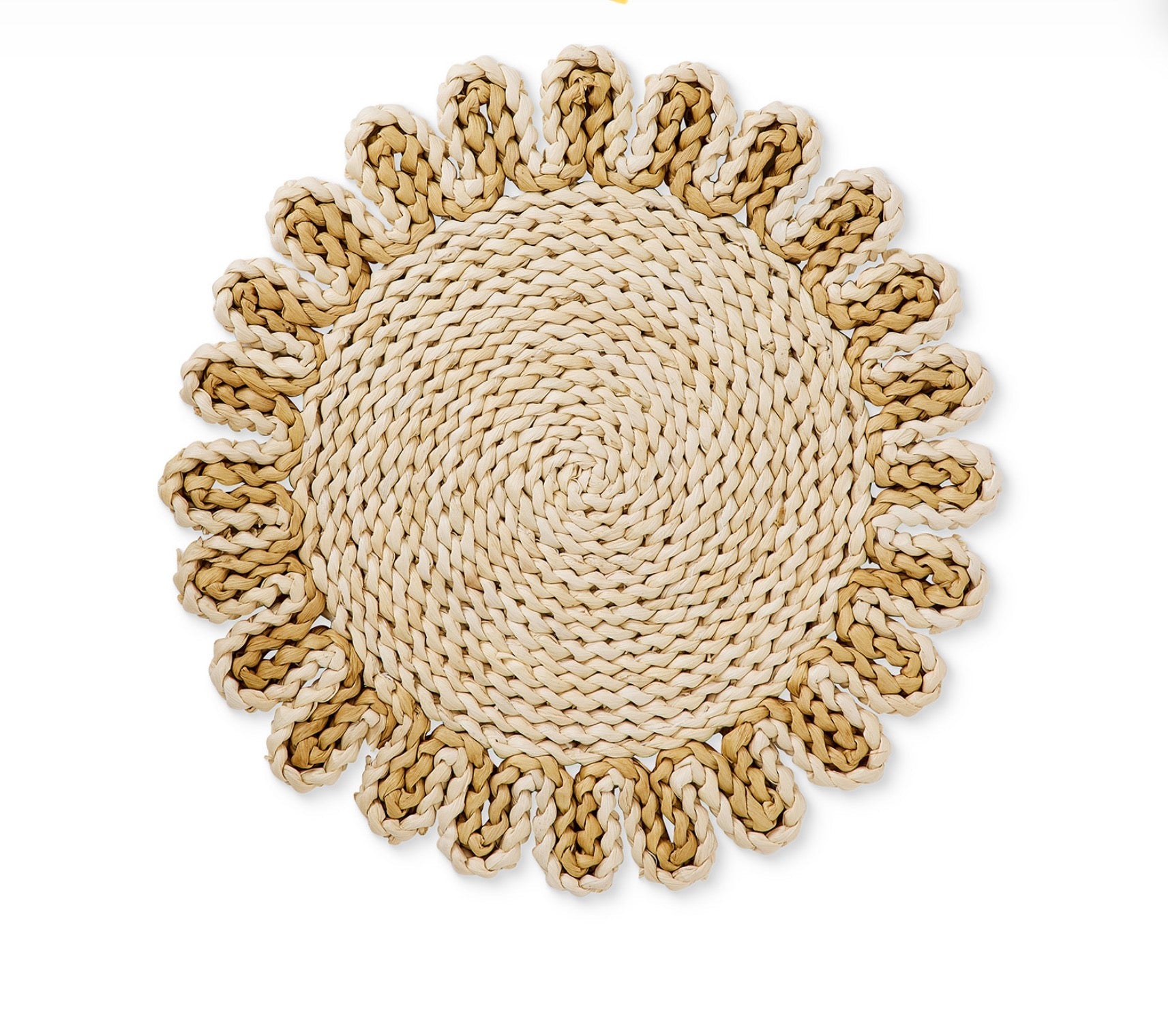 LUCIE DARK NATURAL/LIGHT NATURAL BRAIDED PLACEMAT 33CM - Pure Apotheca