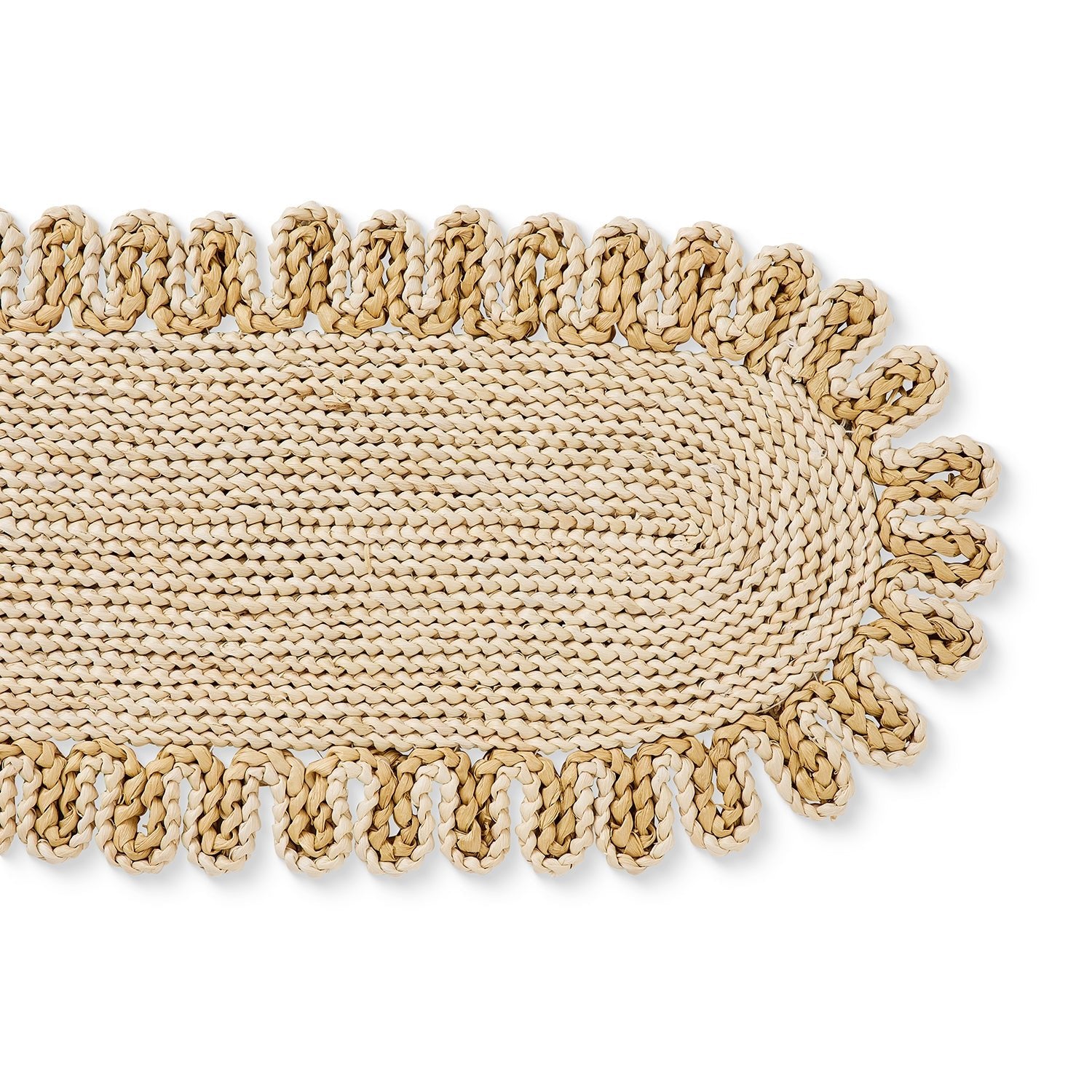 LUCIE DARK NATURAL/LIGHT NATURAL BRAIDED TABLE RUNNER 30X120CM - Pure Apotheca