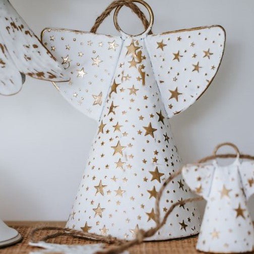 Lune Angel with Bell Large 23.5cm - Pure Apotheca