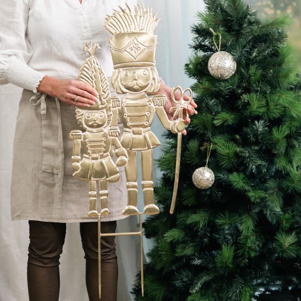Lune Nutcracker Garden Stake Gold - Pure Apotheca