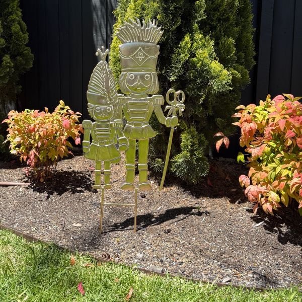 Lune Nutcracker Garden Stake Gold - Pure Apotheca