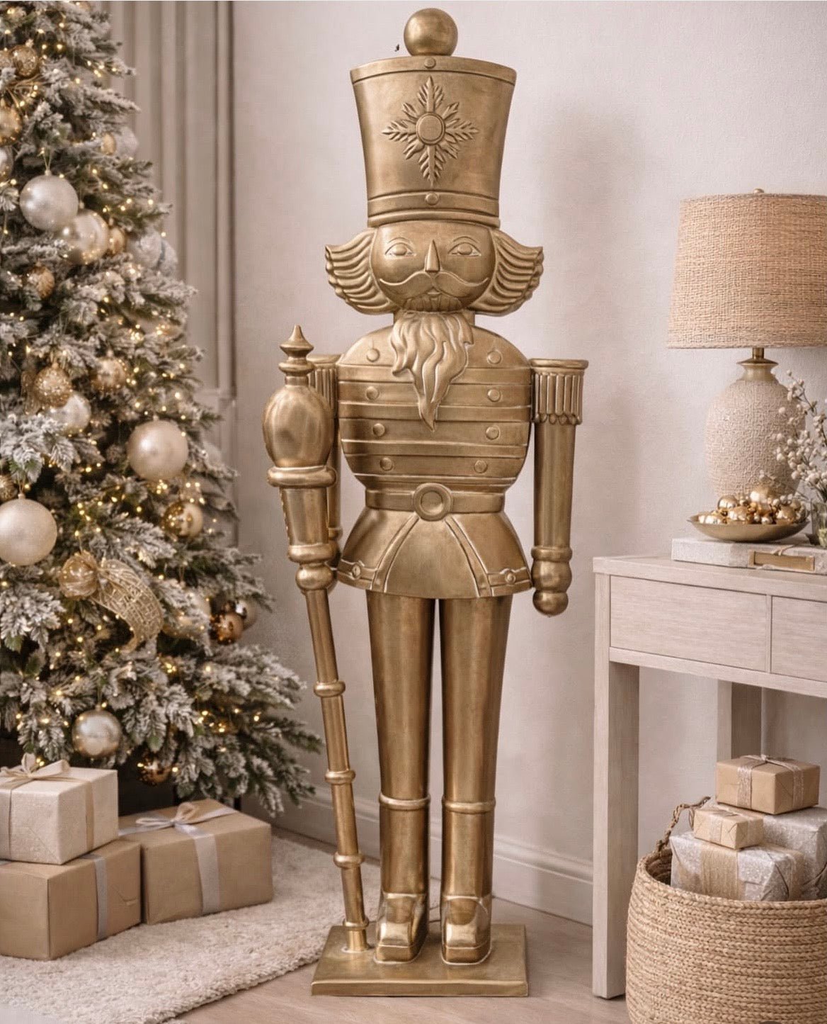 Lune Nutcracker Standing Gold 184cm - Pure Apotheca