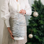 Lune Pinecone Candlestick Holder White Large - Pure Apotheca